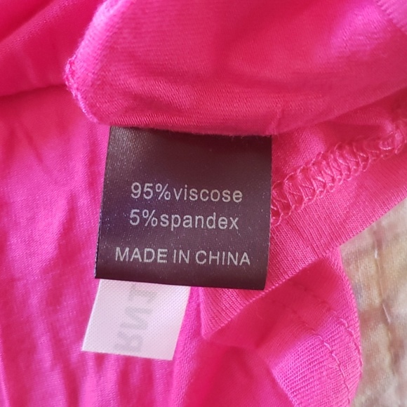 Girls 3/4 sleeve pink boho tunic w/ detailed cuffs - Picture 6 of 6